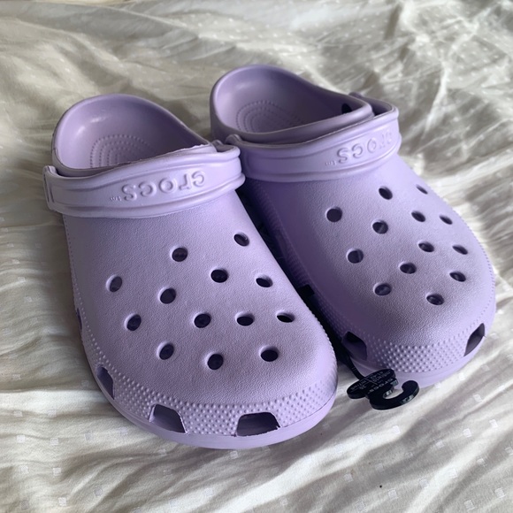 lavender classic crocs